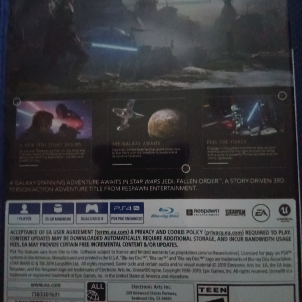 Star Wars Jedi: Fallen Order for PS4 - Blue - Picture 2 of 4